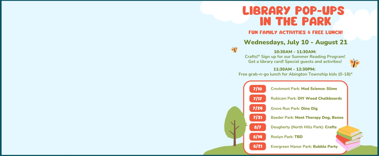 Library Pop-Ups in the Park